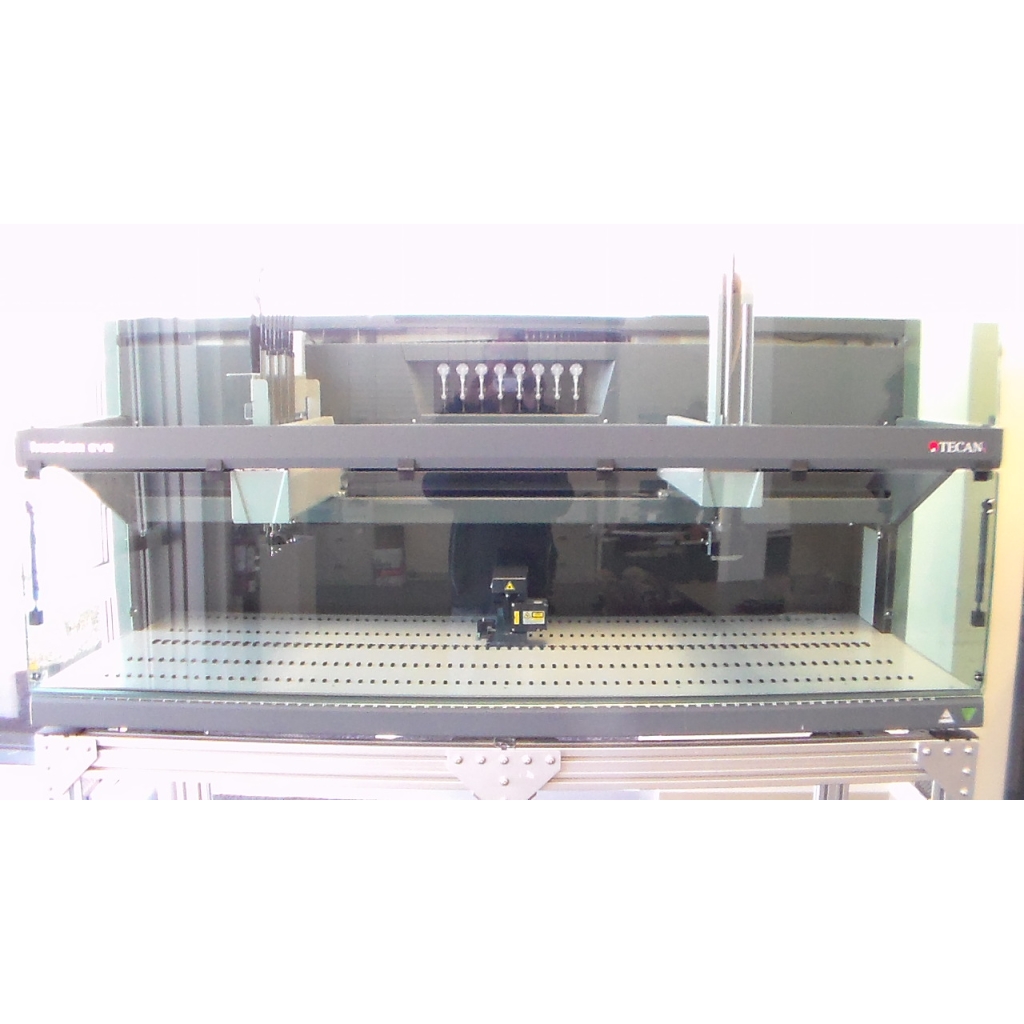 Tecan Freedom EVO Version 2 200 8 Tip Automated Liquid Handler Robot with LIHA & ROMA Arms and PosID. Certified Refurbished. Warranty!