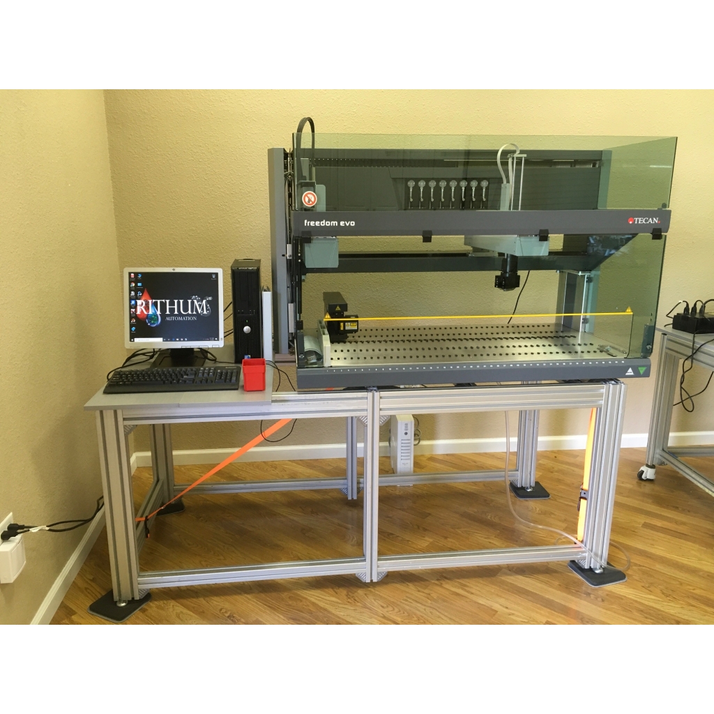 Tecan Freedom EVO Version 2 150 8 Tip with Roma, Posid2, Diti Eject, Evoware Software, Automated Liquid Handler. Certified Refurbished. QUICKSHIP!