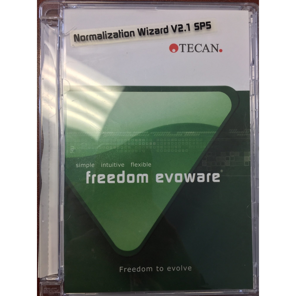 Tecan Freedom Evoware- Normalization Wizard V2.1 SP5 CD. Software for Tecan Evo. 30019969