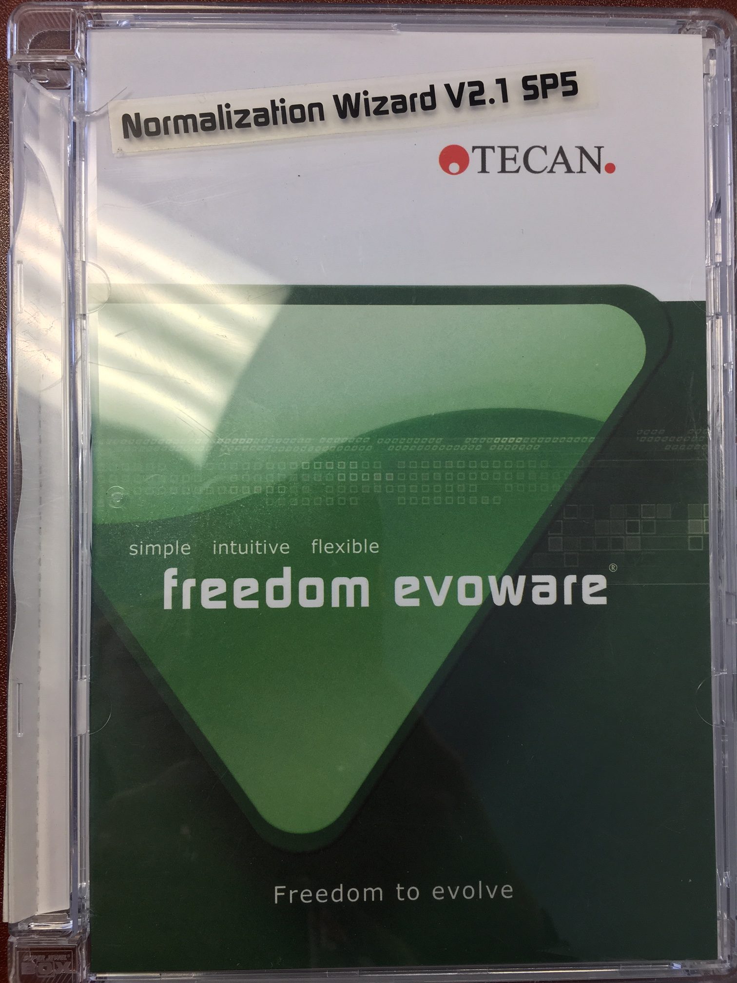 Tecan Freedom Evoware- Normalization Wizard V2.1 SP5 CD. Software for Tecan Evo. 30019969 - Image 1