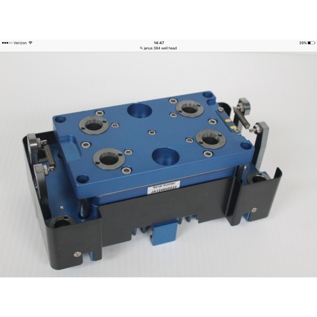 Perkin Elmer Janus carrier for P384 head assembly (Requires head P384, head kit and assembly time).
