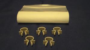 Gray Plastic Clamp for cable / tubing. Hoses. (Pkg. of 5)