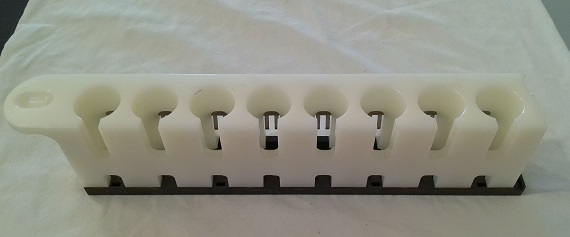 30012708 - Tecan Tube Carrier, 50 mL Conical, 8-Position Strip