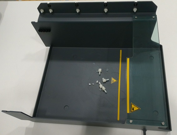 Tecan US Inc. Mounting Plate, HydroFlex only or HydroFlex Stacked above Sunrise, Right Side of Freedom.