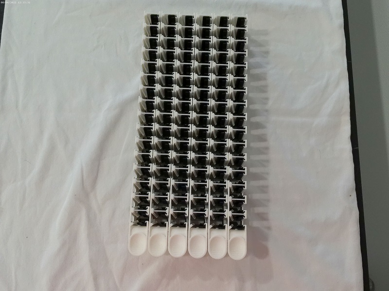 Tecan Tube Carrier (Sample Strip Rack) 10mm/13mm/16mm 96 position. 10613005 - Image 1