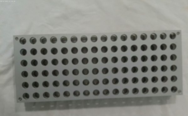 30011749 Tecan Deckware. Tube Carrier, 12mm, 96-Position, Stainless