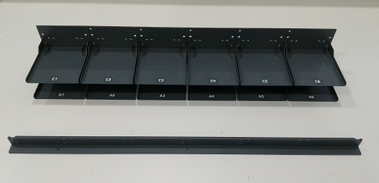 Shelf, 24-Position, mounts under back x-rail above grids 6-30