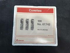 10x4x45mm cuvettes