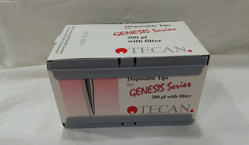 Tecan Disposable Diti Tips, 200uL, Black, Conductive with Filters, Non-sterile 192 pk - Image 1