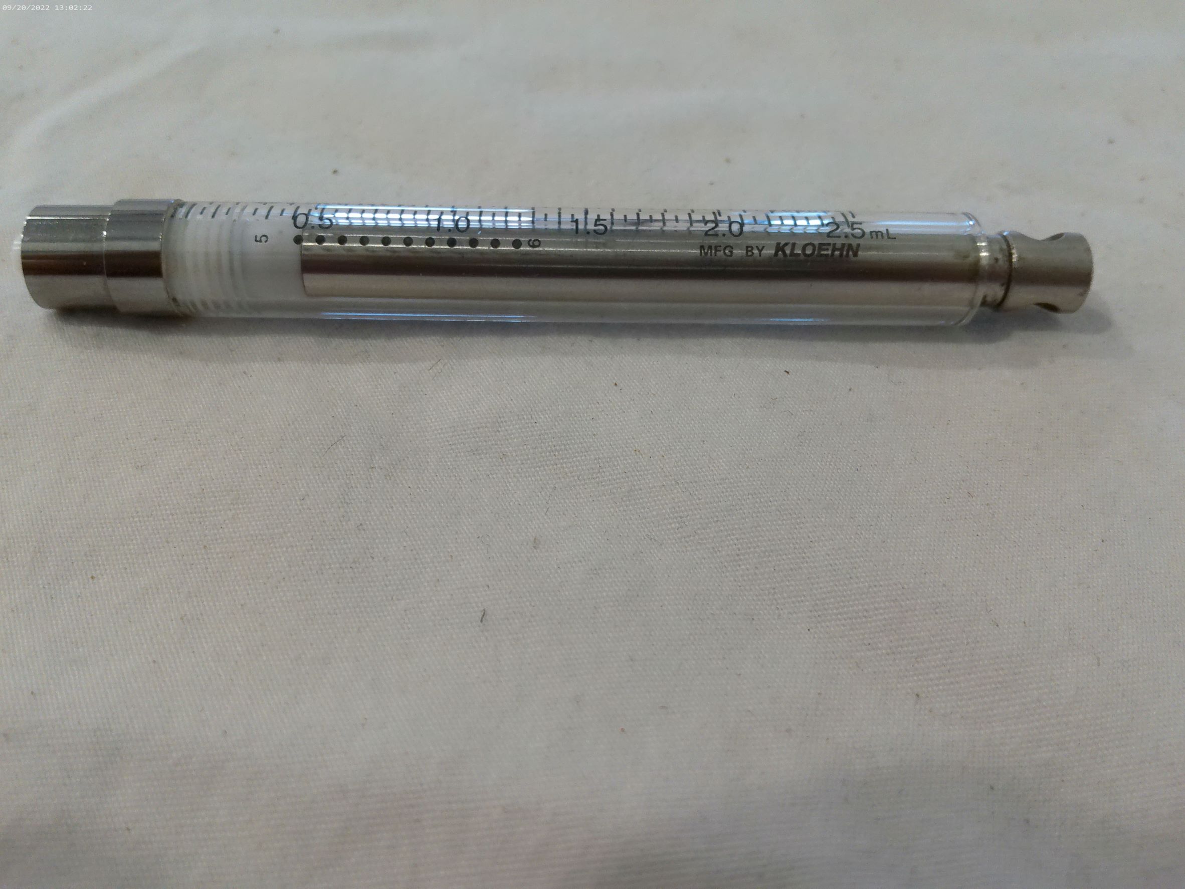 Tecan Syringe, 2.5 mL, MiniPrep 20725050 - Image 1