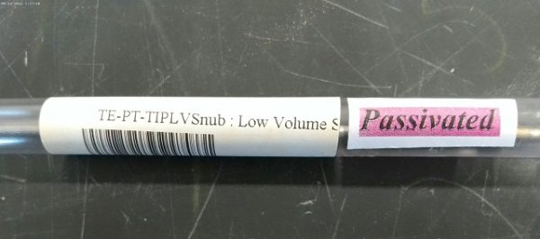 Low Volume Snub Tip. Tecan Tip Non-adjustable, Passivated