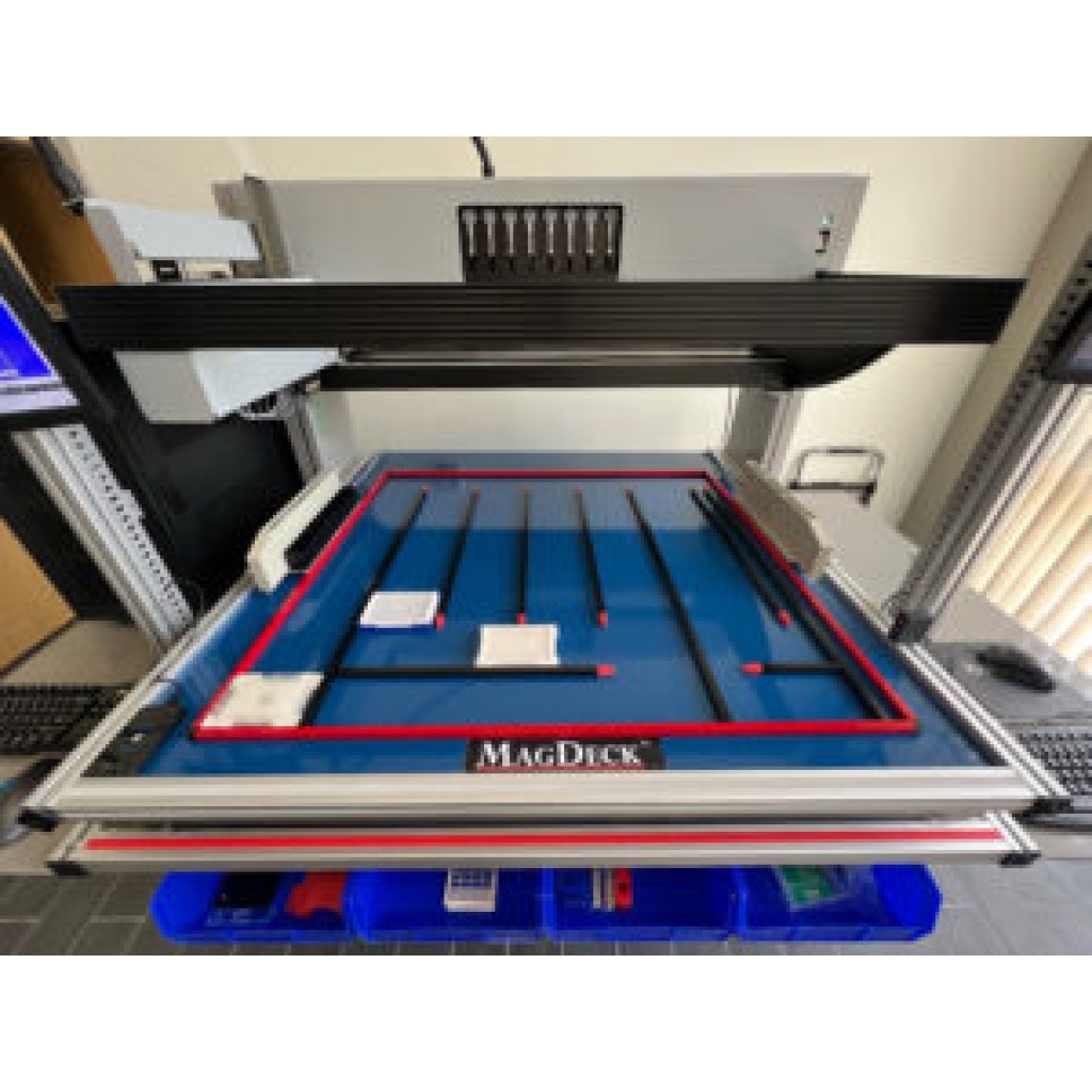 MagDeck system for Tecan Genesis, automated continuous tube to plate plate to plate liquid handling workstation.