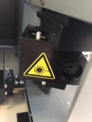 Tecan PosID 3 Head, automated barcode scanner replacement part. Laser assembly with cable and connector. 10619610