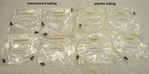 Tecan EVO tubing replacement 4 Tip Kit includes pipette and interconnect tubes.