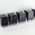 1000UL, HAMILTON COMPARABLE, NON-FILTER, NON-STERILE, 5 BLISTER PACK, BLACK CONDUCTIVE,96 TIPS PER RACK, 50 RACKS PER CASE, 4800 tips per case.